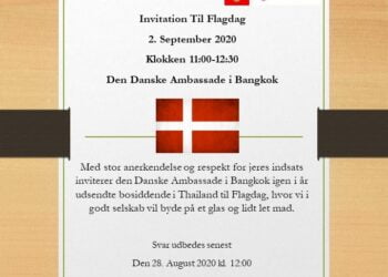 Embassy of Denmark in Thailand invites veterans to join a flag day event