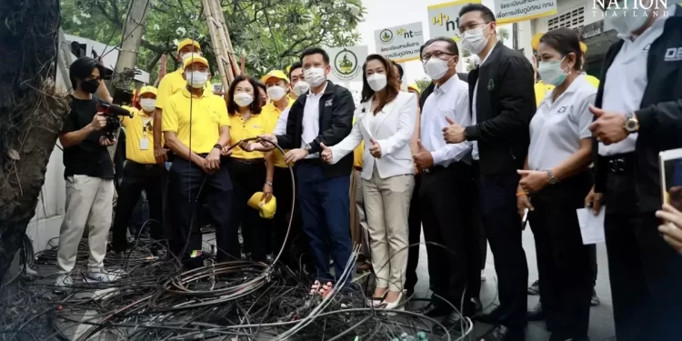 Thailand untangles cables on Sukhumvit in bid to improve city’s appearance