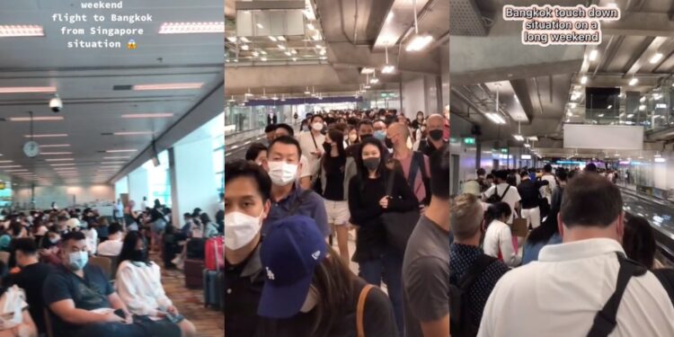 S’poreans flock to Bangkok over long weekend, crowding airports on both sides – Mothership.SG