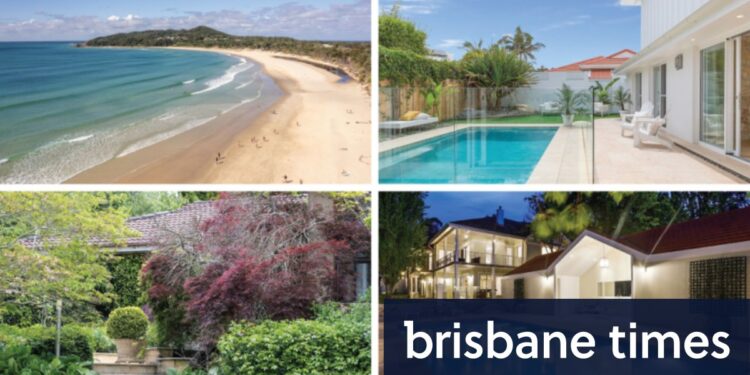 Coastal and country towns where property values have fallen